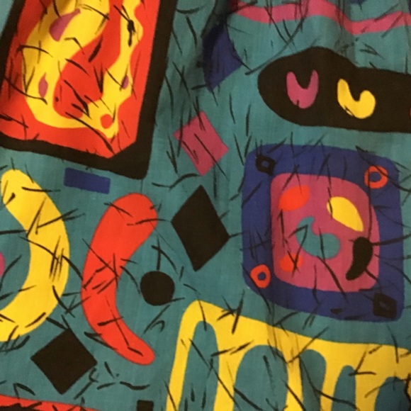 SOLD Vintage op art 80s jams summer shorts - Picture 3 of 7